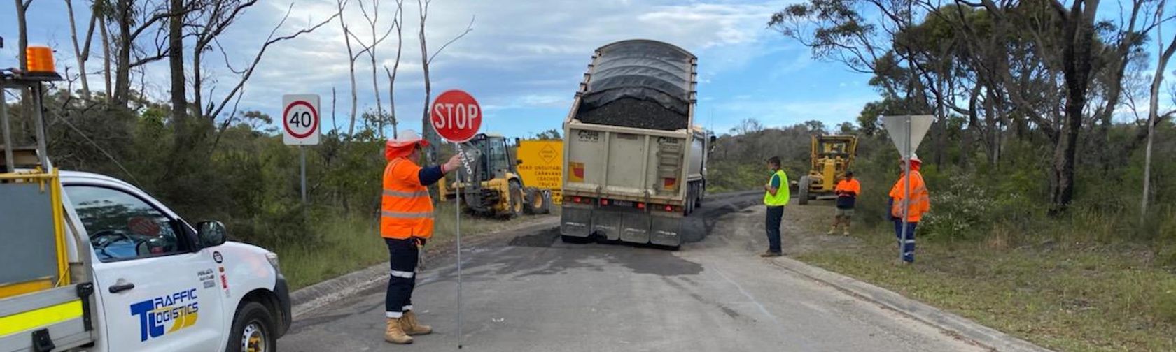 Roadworks on Ellmoos Rd